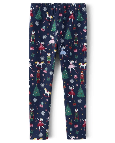 Girls Ballerina Cat Leggings - Nutcracker