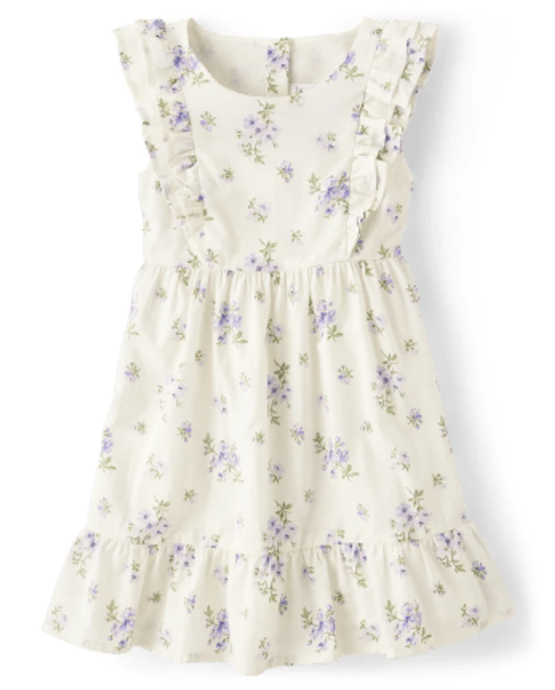 Girls Floral Tiered Dress - Homegrown by Gymboree