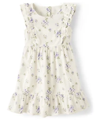 Girls Floral Tiered Dress - Homegrown by Gymboree