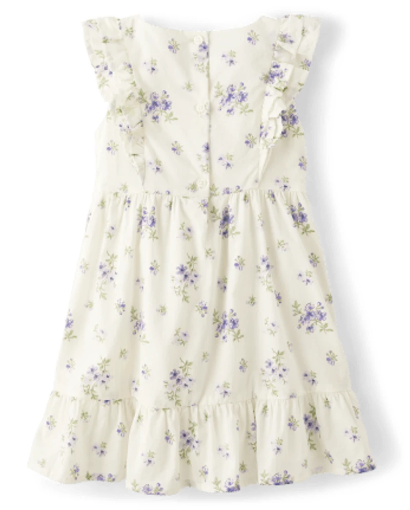 Girls Floral Tiered Dress - Homegrown by Gymboree