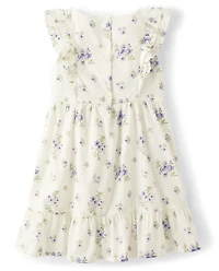 Girls Floral Tiered Dress - Homegrown by Gymboree