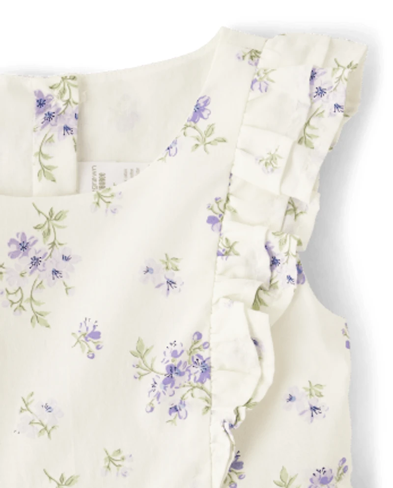 Girls Floral Tiered Dress - Homegrown by Gymboree