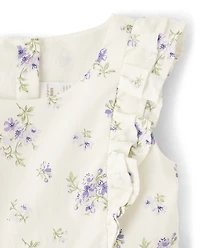 Girls Floral Tiered Dress - Homegrown by Gymboree