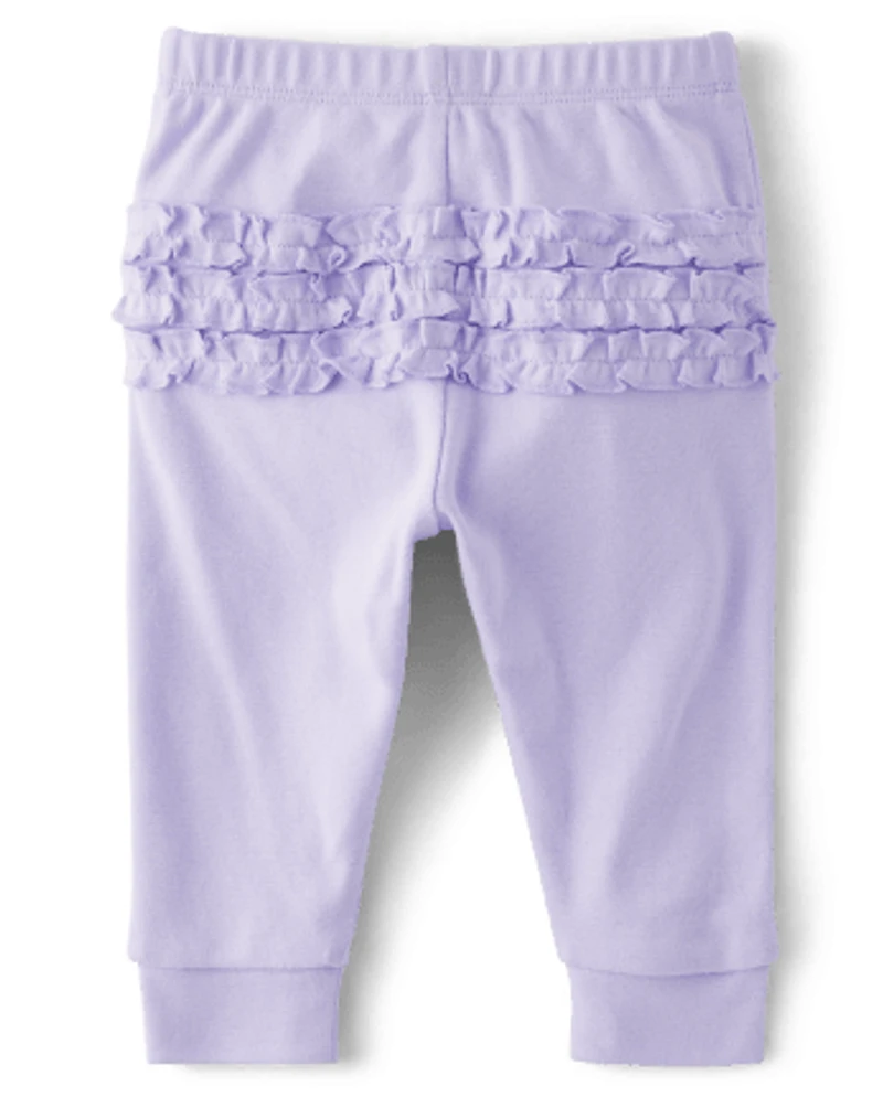 Baby Girls Floral Ruffle Leggings 2-Pack - Homegrown by Gymboree