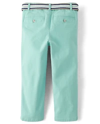 Boys Belted Chino Pants - Spring Celebrations