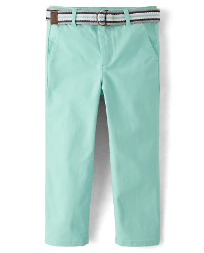 Boys Belted Chino Pants - Spring Celebrations