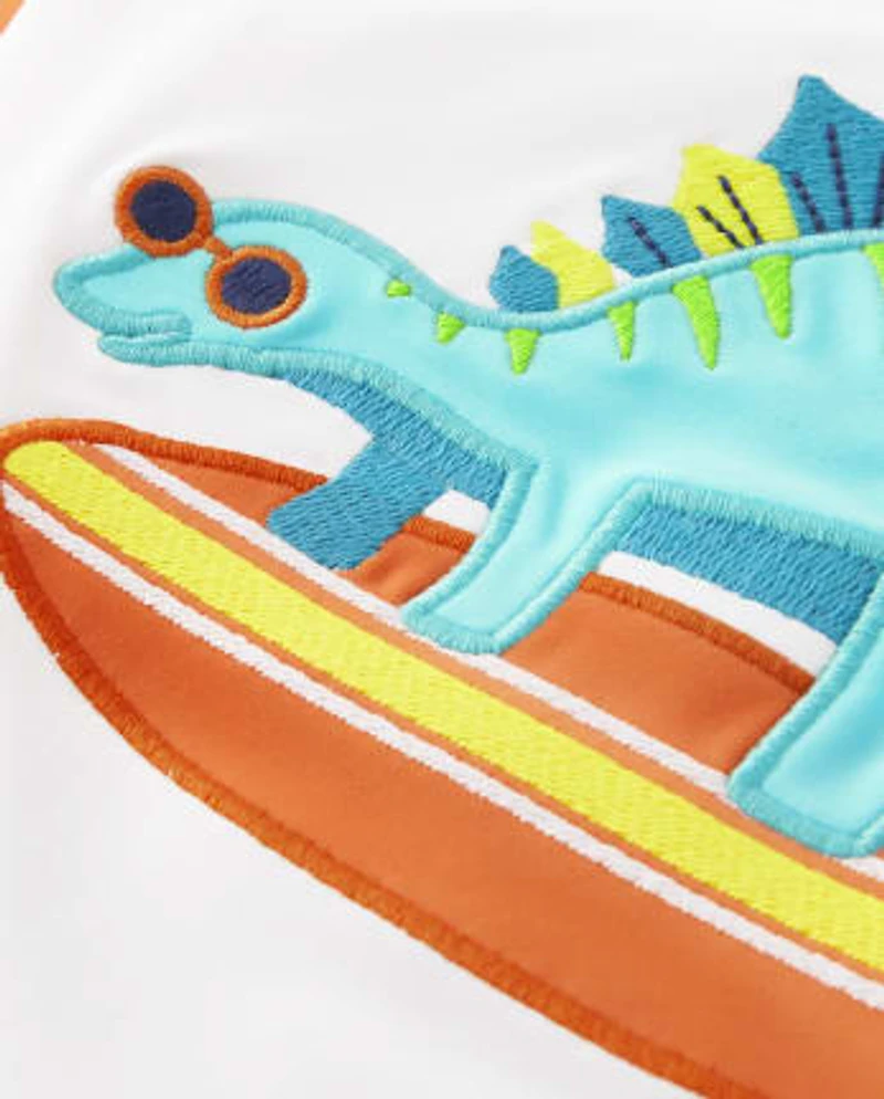 Boys Embroidered Dino Rashguard - Splish-Splash