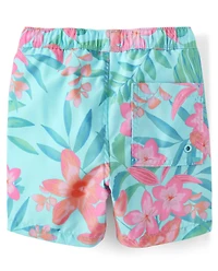 Boys Flower Swim Trunks - Splish-Splash
