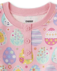 Girls Easter Egg Snug Fit Cotton Pajamas - Gymmies