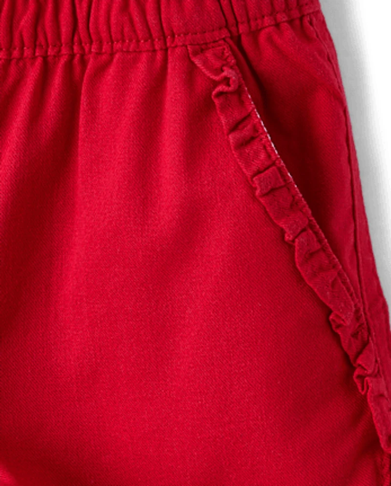 Short à volants pour fille