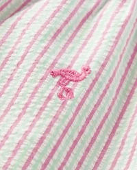 Boys Schiffli Flamingo Chino Shorts - Seaside Palms