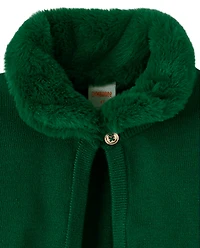 Girls Faux Fur Shrug
