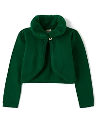 Girls Faux Fur Shrug