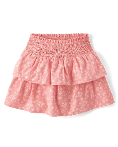 Girls Floral Tiered Skort - Country Charm