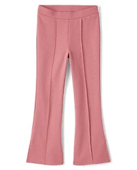 Girls Pintuck Ponte Flare Jeggings