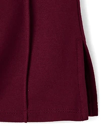 Girls Pintuck Ponte Flare Jeggings