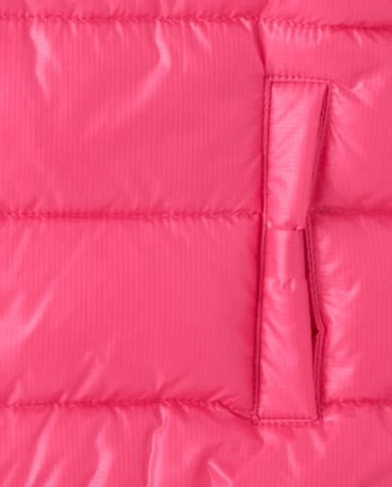 Girls Quilted Puffer Jacket - Little Essentials