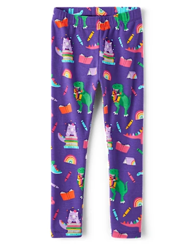 Girls Dino Leggings - Classroom Cutie
