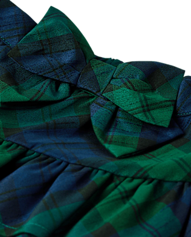 Girls Plaid Tiered Skirt - All Dressed Up