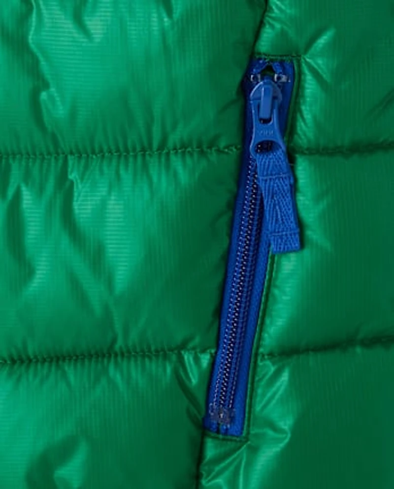 Boys Quilted Puffer Jacket - Little Essentials