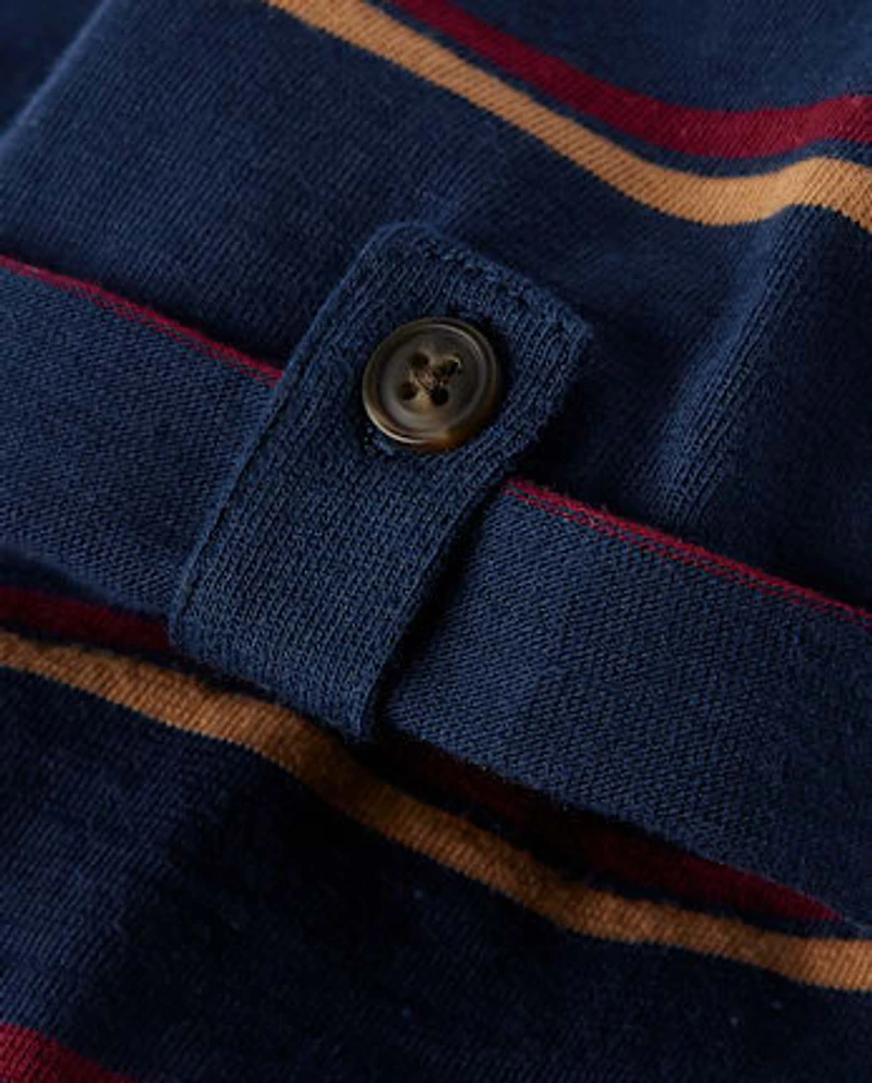 Boys Striped Henley Top - Classroom Cutie