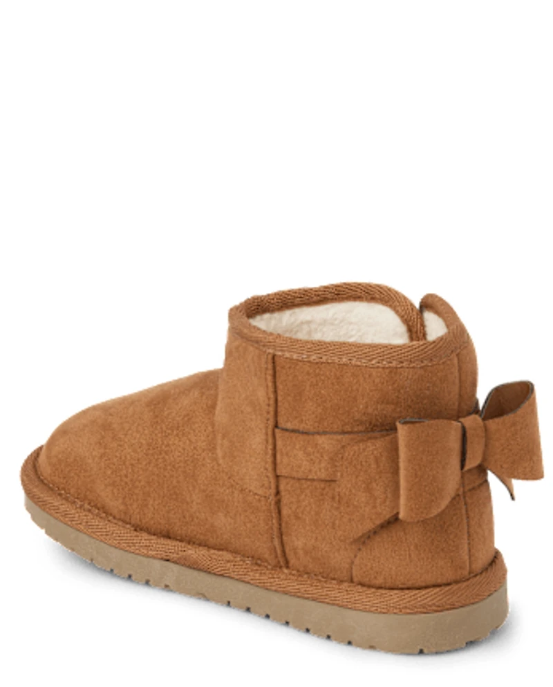 Girls Bow Boots - Little Essentials