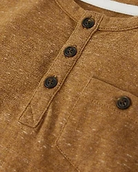 Boys Pocket Henley Top - Classroom Cutie