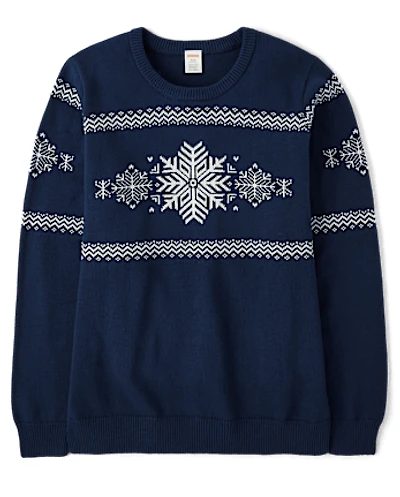 Womens Matching Family Snowflake Sweater - Holiday Express