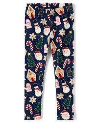 Girls Christmas Cozy Leggings