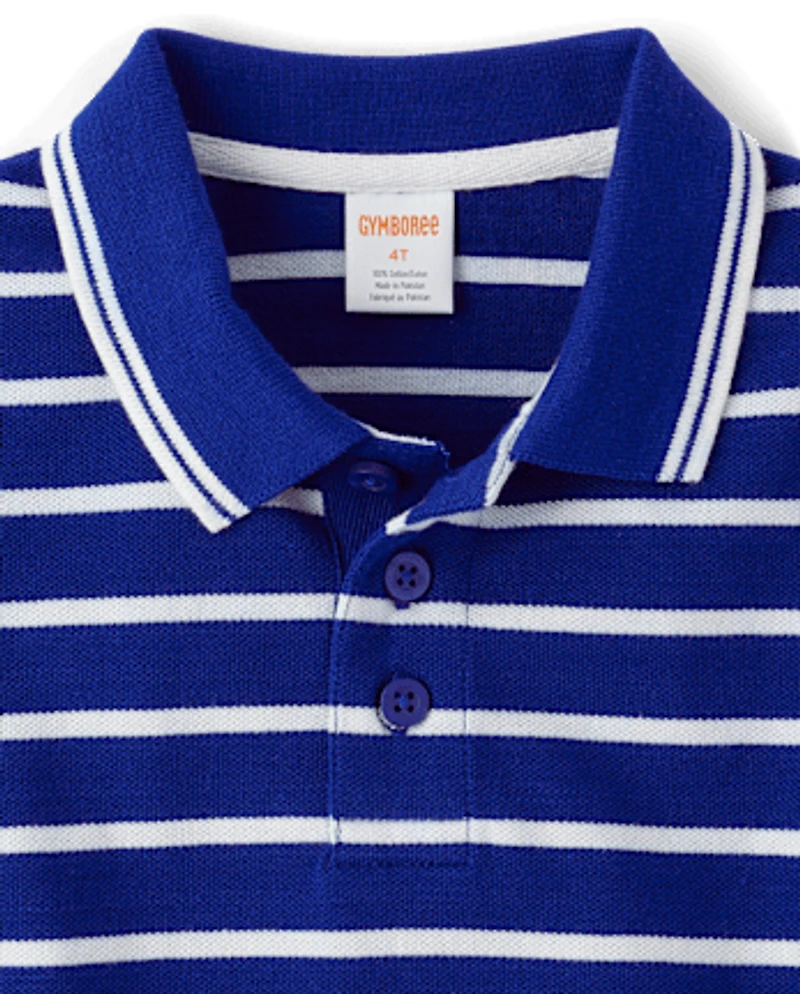 Boys Striped Polo - Little Essentials