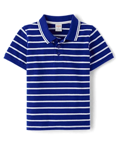 Boys Striped Polo - Little Essentials