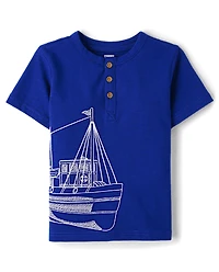 Boys Boat Henley Top - Italian Riviera