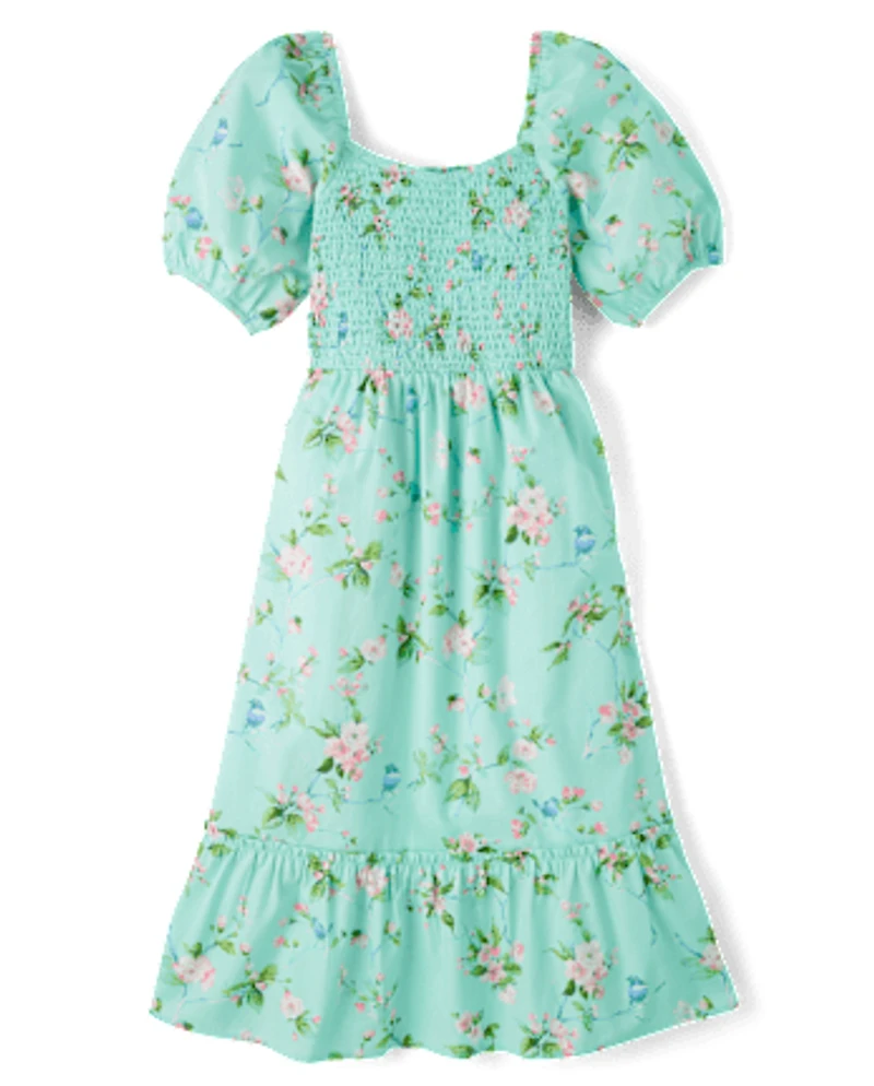 Womens Mommy And Me Floral Tiered Dress - Spring Celebrations