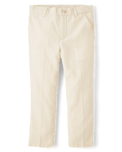 Boys Linen-Blend Dress Pants - Special Occasions