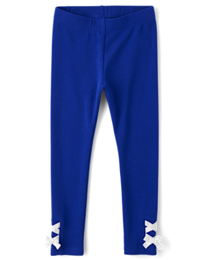 Girls Lace Up Leggings