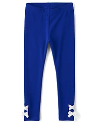 Girls Lace Up Leggings