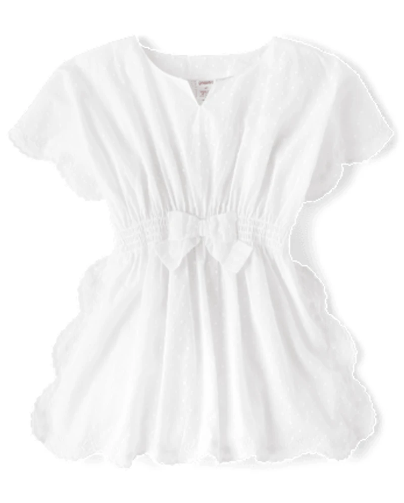 Girls Eyelet Cover-Up - Swim