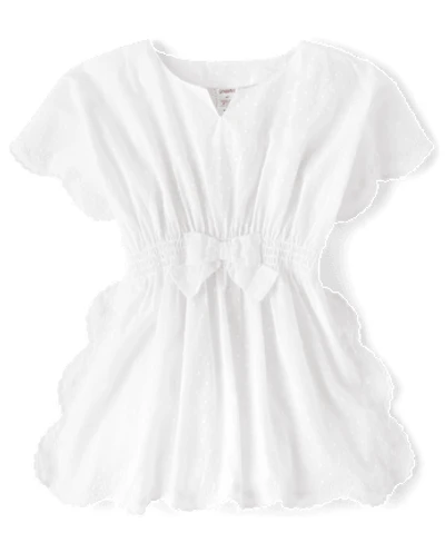 Girls Eyelet Cover-Up - Swim