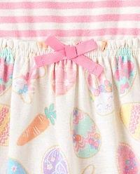 Girls Easter Egg Fit And Flare Dress - Garden Party