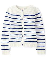 Girls Striped Cardigan - Little Essentials