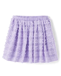 Girls Ruffle Skirt - Lavender Fields
