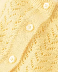 Girls Pointelle Cardigan