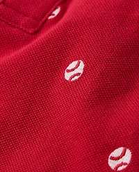 Boys Embroidered Baseball Polo - Sweet Summer