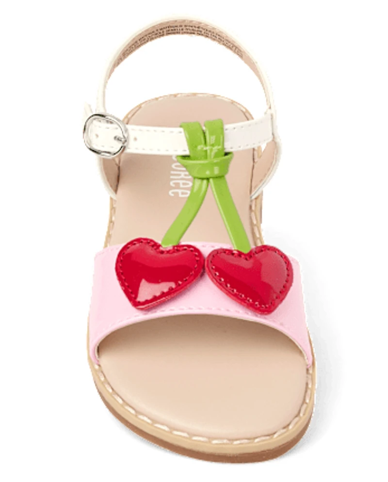 Sandales cerises pour filles - Sweet Summer