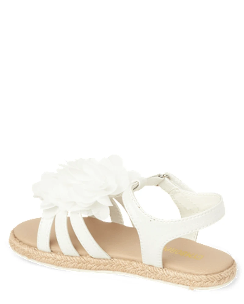 Girls Flower Sandals - Little Essentials