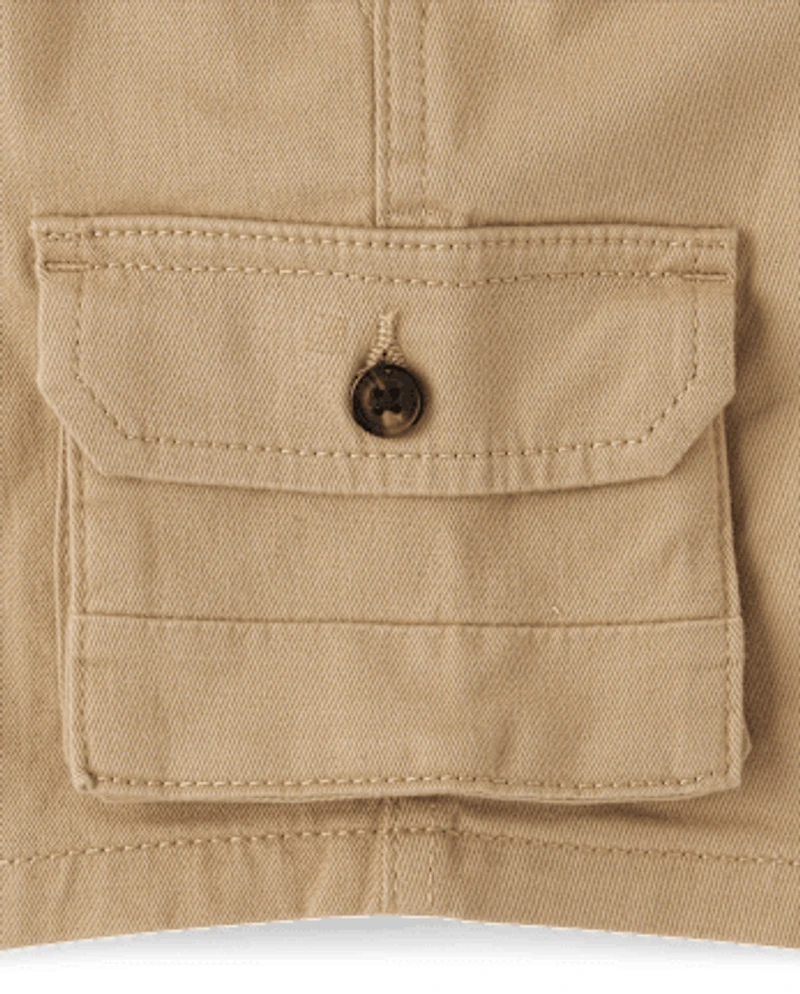 Boys Pull On Cargo Shorts - Little Essentials