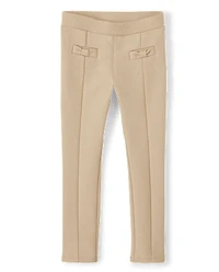 Girls Bow Ponte Jeggings 2-Pack - Uniform