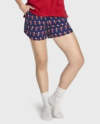 Womens Flannel Pajama Shorts