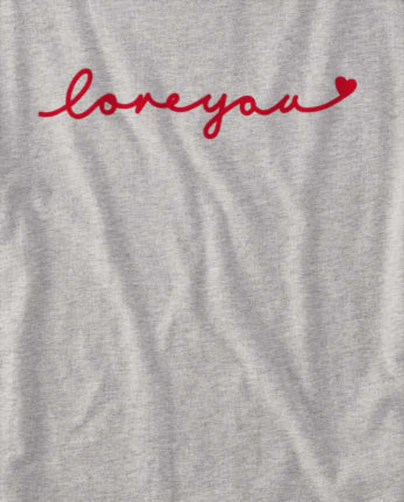 Womens Valentine's Day Graphic Sleep Tee