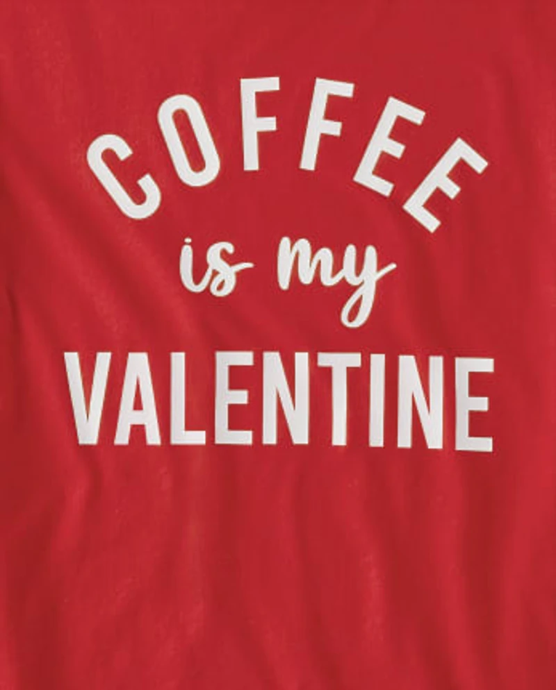 Womens Valentine's Day Graphic Sleep Tee